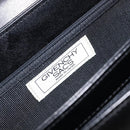 GIVENCHY Hand Bag Leather Black Gold Auth 169440-16