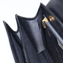 GIVENCHY Hand Bag Leather Black Gold Auth 169440-19