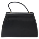 GIVENCHY Hand Bag Leather Black Gold Auth 169440-3