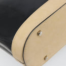 Salvatore Ferragamo Tote Bag Patent leather Black Silver Auth 169441-16