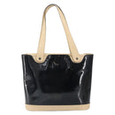 Salvatore Ferragamo Tote Bag Patent leather Black Silver Auth 169441-13