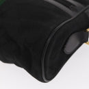 GUCCI GG Canvas Web Sherry Line Shoulder Bag Black Gold 010 378 Auth 169442-14