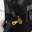 GUCCI GG Canvas Web Sherry Line Shoulder Bag Black Gold 010 378 Auth 169442-10