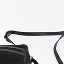 GUCCI GG Canvas Web Sherry Line Shoulder Bag Black Gold 010 378 Auth 169442-8