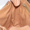CELINE Macadam Canvas Shoulder Bag PVC Leather Brown Gold Auth 169444-20