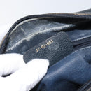 GUCCI GG Supreme Sherry Line Shoulder Bag PVC Navy Gold 22 02 005 Auth 169446-12