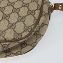 GUCCI GG Supreme Web Sherry Line Clutch Bag PVC Beige Gold 89 01 034 Auth 169447-10