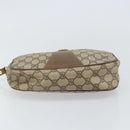 GUCCI GG Supreme Web Sherry Line Clutch Bag PVC Beige Gold 89 01 034 Auth 169447-7