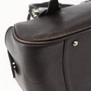 BURBERRY Hand Bag Leather Brown Silver Auth 169448-13