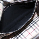 BURBERRY Hand Bag Leather Brown Silver Auth 169448-21