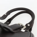 BURBERRY Hand Bag Leather Brown Silver Auth 169448-8