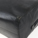 LOEWE Anagram Hand Bag Leather Gold Black Auth 169449-14