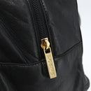 LOEWE Anagram Hand Bag Leather Gold Black Auth 169449-10