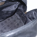 LOEWE Anagram Hand Bag Leather Gold Black Auth 169449-19