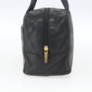 LOEWE Anagram Hand Bag Leather Gold Black Auth 169449-3