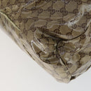 GUCCI GG Crystal Tote Bag Coated Canvas Beige Gold 197022 Auth 169450-12