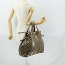 GUCCI GG Crystal Tote Bag Coated Canvas Beige Gold 197022 Auth 169450-23