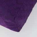 GUCCI GG Canvas Shoulder Bag Nylon Purple 281487 Auth 169451-9