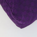 GUCCI GG Canvas Shoulder Bag Nylon Purple 281487 Auth 169451-14