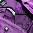 GUCCI GG Canvas Shoulder Bag Nylon Purple 281487 Auth 169451-18
