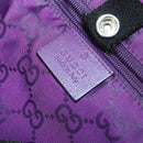 GUCCI GG Canvas Shoulder Bag Nylon Purple 281487 Auth 169451-11