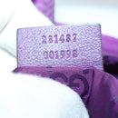 GUCCI GG Canvas Shoulder Bag Nylon Purple 281487 Auth 169451-12