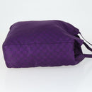 GUCCI GG Canvas Shoulder Bag Nylon Purple 281487 Auth 169451-3