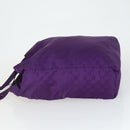 GUCCI GG Canvas Shoulder Bag Nylon Purple 281487 Auth 169451-4