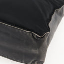 PRADA Tote Bag Nylon Leather Black Silver Auth 169452-9