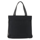 PRADA Tote Bag Nylon Leather Black Silver Auth 169452-2