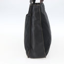 PRADA Tote Bag Nylon Leather Black Silver Auth 169452-3