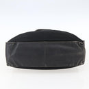 PRADA Tote Bag Nylon Leather Black Silver Auth 169452-5