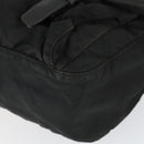 PRADA Shoulder Bag Nylon Black Silver Auth 169454-16