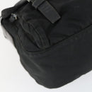 PRADA Shoulder Bag Nylon Black Silver Auth 169454-17