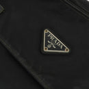 PRADA Shoulder Bag Nylon Black Silver Auth 169454-20