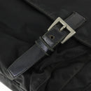 PRADA Shoulder Bag Nylon Black Silver Auth 169454-21