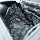 PRADA Shoulder Bag Nylon Black Silver Auth 169454-23