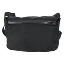 PRADA Shoulder Bag Nylon Black Silver Auth 169454-2