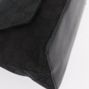 GUCCI GG Canvas Shoulder Bag Black Silver 90646 Auth 169456-10