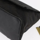 GUCCI GG Canvas Shoulder Bag Black Silver 90646 Auth 169456-11