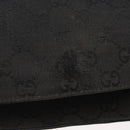 GUCCI GG Canvas Shoulder Bag Black Silver 90646 Auth 169456-15