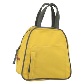 PRADA Sports Hand Bag Nylon Yellow Silver Auth 169459