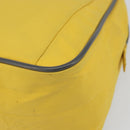 PRADA Sports Hand Bag Nylon Yellow Silver Auth 169459-9