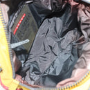 PRADA Sports Hand Bag Nylon Yellow Silver Auth 169459-10