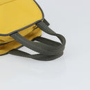 PRADA Sports Hand Bag Nylon Yellow Silver Auth 169459-7