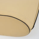 CELINE Shoulder Bag Leather Beige Gold Auth 169460-9