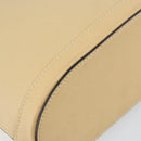 CELINE Shoulder Bag Leather Beige Gold Auth 169460-14