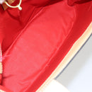 CELINE Shoulder Bag Leather Beige Gold Auth 169460-11