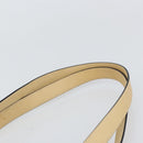 CELINE Shoulder Bag Leather Beige Gold Auth 169460-8