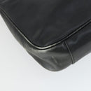 GUCCI Bamboo Hand Bag Leather 2way Black Gold 001 123 1638 Auth 169470-18